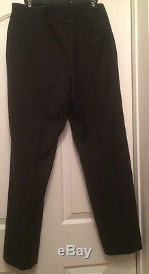 GIORGIO ARMANI A38 Solid Black Dress Pants Size (33x31)