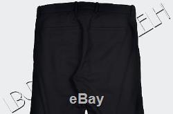GIVENCHY 1000$ Authentic New Black Stretch Wool Biker Pants Trousers FW15/16
