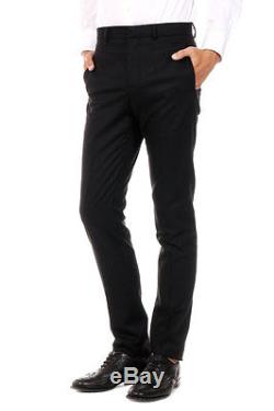 GIVENCHY New Men Black wool Zip Pants Trousers Made in Portugal NWT
