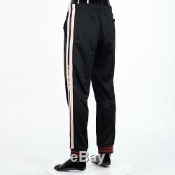 GUCCI 1100$ Technical Jersey Pants In Black With Gucci Jacquard Detail