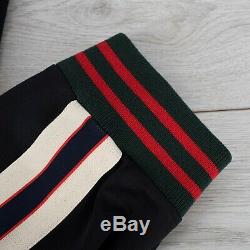 GUCCI 1100$ Technical Jersey Pants In Black With Gucci Jacquard Detail