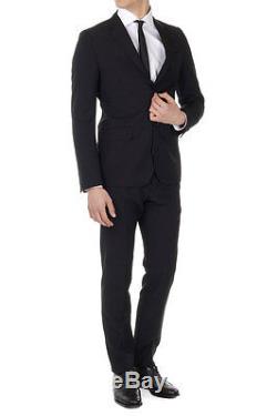 GUCCI Men New Black Mohair Wool Suit Blazer Trouser Made in Italy