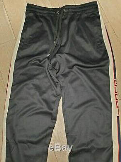 GUCCI side tape logo joggers black pants without new tag sz. M