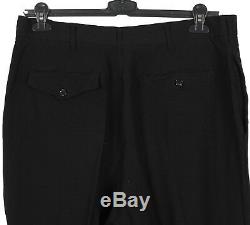 Genuine Yohji Yamamoto Ys Wool Blend Loose Black Men Pants in size 2