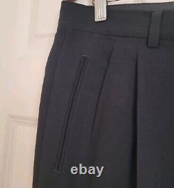 Giorgia Armani Mens Black Evening Trousers W36 L37 Custom Tailored Length