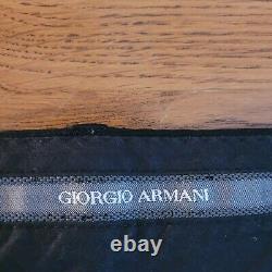 Giorgia Armani Mens Black Evening Trousers W36 L37 Custom Tailored Length