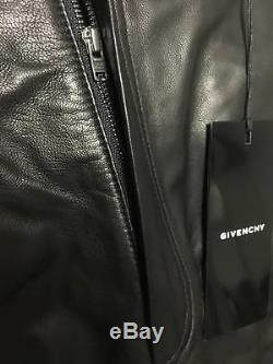 Givenchy Black Leather Nappa jersey Bermuda Shorts pants W34 Size XL