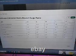 Goldwin Cordura Stretch Cargo Pants Black Size Large 34 W 31 L