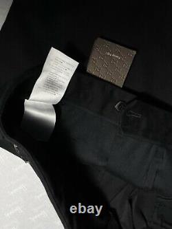Gucci 100% Genuine Cotton Black Trousers Size 52 NEW RRP £475