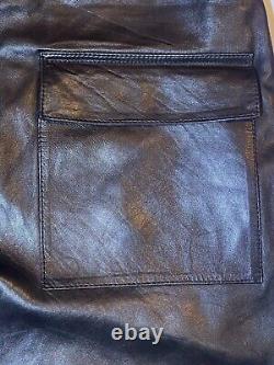 Gucci Leather Baggy Trousers Mens Draw String Worn Twice Bought New £2500 1998