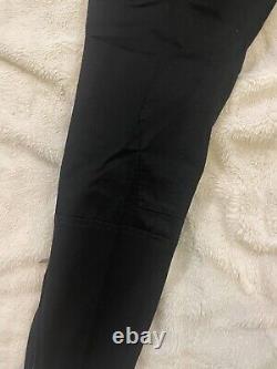 Gucci Men's Black Cotton Zipper Ankle Fastener Pants Sz 44/US 30