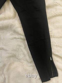 Gucci Men's Black Cotton Zipper Ankle Fastener Pants Sz 44/US 30