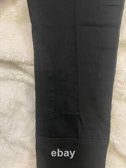 Gucci Men's Black Cotton Zipper Ankle Fastener Pants Sz 44/US 30