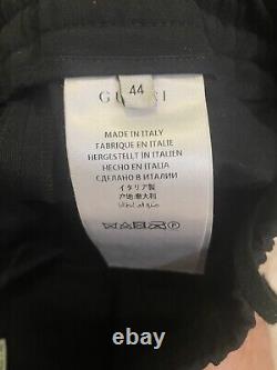 Gucci Men's Black Cotton Zipper Ankle Fastener Pants Sz 44/US 30