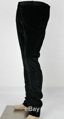 Gucci Men's Black Stretch Velvet Super Skinny Pant IT 52R / US 36 338326 1000