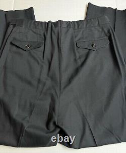 Gucci Men's Dress Pants Black Trousers Size 52 R Inseam 30 Luxury Silk Cotton