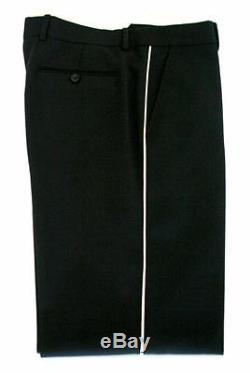 Gucci Stretch Twill 70's Style Loose Black Trousers Piping RRP£405 W30 L32 EU46