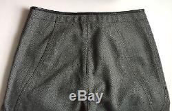 Gucci Tom Ford Era Motorcycle Biker Pants Mens 32 Balmain Leather Wool $10k RARE