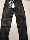 H&m Moschino Men's Leather Biker Trousers Pants Size 32r (46) Nwt Fits A Us 30w