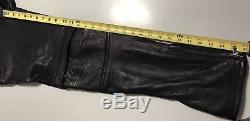H&M Moschino Men's Leather Biker Trousers Pants Size 32R (46) NWT Fits A US 30W
