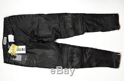 H&M Moschino Men's Leather Biker Trousers Pants Size 34R (50) NWT Jeremy Scott
