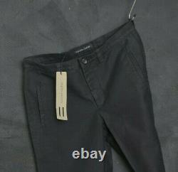 HANNES ROETHER Men Trousers W31 L34 Jeans Chino Chore Pant Workwear Cotton Black