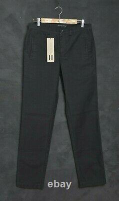 HANNES ROETHER Men Trousers W31 L34 Jeans Chino Chore Pant Workwear Cotton Black