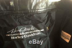 Hein Gericke Harley Davidson Leather Motorcycle Pants Mens Sz 36 Biker Trousers