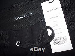 HELMUT LANG Spomge Pique Combo Track Pant in Black, Size Small, BNWT
