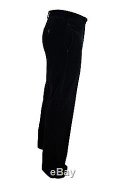 Hermes Black Cotton Velvet Trousers (44)