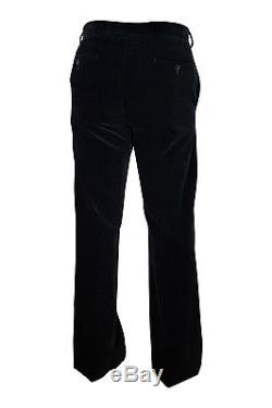 Hermes Black Cotton Velvet Trousers (44)