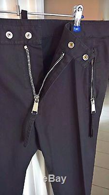 HOCKEY HORROR EXCLUSIVE DSQUARED2 MEN BIKER PANTS! 48IT 100% ORIGINAL With TAGS