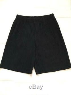 HOMME PLISSE issey miyake short pants bottoms trousers black size 2 MINT
