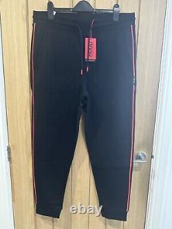 HUGO Mens Black Doaky Sweat Pants Black Size Large RRP £149 #M1