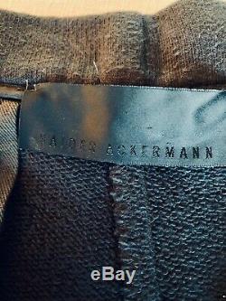 Haider Ackermann Gray / Black Tie Waist Jersey Trouser Sweatpants PreSpring 2010