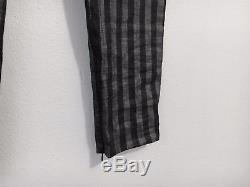 Haider Ackermann S/S15 Striped Trousers (Grey/Black) Size Small
