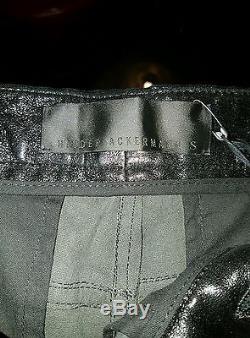 Haider Ackermann men's Black leather Physalis Pants new with tags 100% authentic