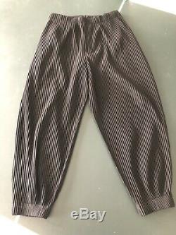 Homme Plisse Issey Miyake Black Cuffed Jogger Men's Pants Size 2 Preowned