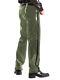 Honour Men's Trousers Authoritarian Military Look Oufit Rubber Black & Red