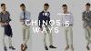 How To Wear Chinos 5 Ways