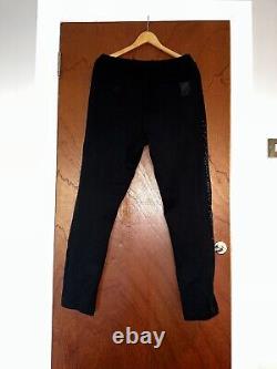 Hugo Boss Black Trousers Smart Elegant 100% wool Fine Stripes L size