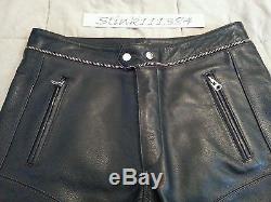 Isabel Marant H & M Black Leather Biker Pants 36 Retail Price