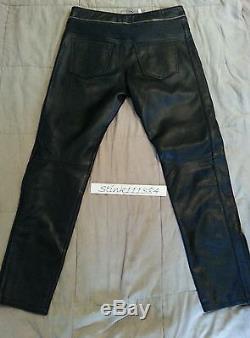 Isabel Marant H & M Black Leather Biker Pants 36 Retail Price