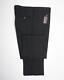 Isaia $750 Navy Blue Denim Effect Cotton Stretch Flat Front Pants (56 It) 40 Us