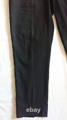 Issey Miyake Black Wrinkled Trousers
