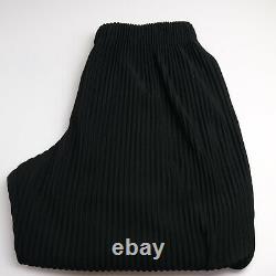 Issey Miyake Homme Plissé Tapered Trousers Small Size 1 Mens Black