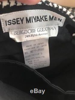 Issey Miyake Size L Black & White Straight Leg Pants New W Tags Rare