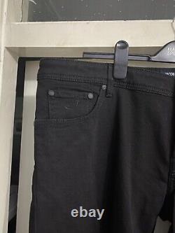 Jacob Cohen Mens Black J622 Comfort Handmade Tailored Jean WAS £405 Authentic