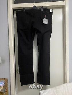 Jacob Cohen Mens Black J622 Comfort Handmade Tailored Jean WAS £405 Authentic