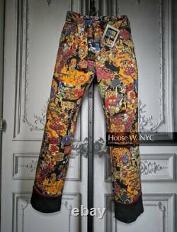 Jean Paul Gaultier SS2000 Runway Graffiti Denim Pants Black